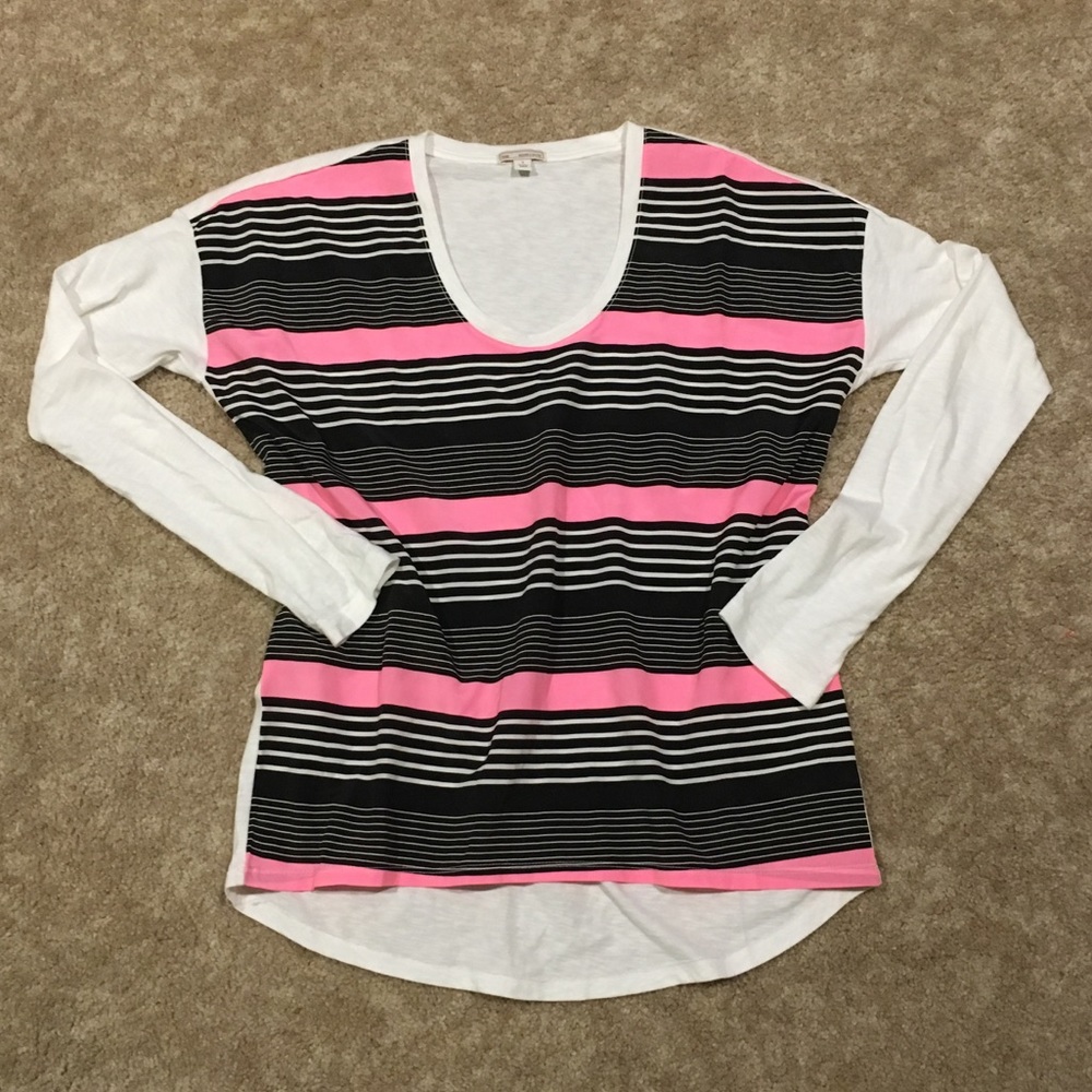 Gap Pink Striped Long Sleeve - S